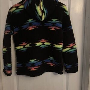 The Children's Place Black Multicolor Patterned Hoodie